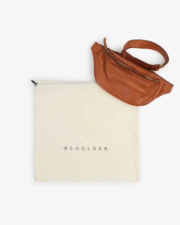 Beholder Leather Cali Saddle Tan Sling Bag