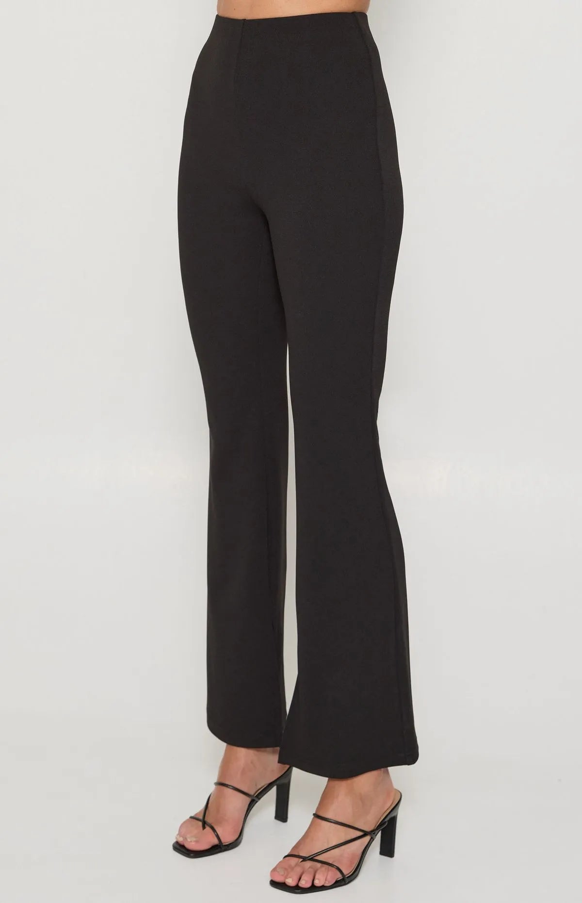 Stretch High Waisted Flare Pants