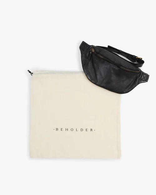 Beholder Cali Black Leather Sling Bag