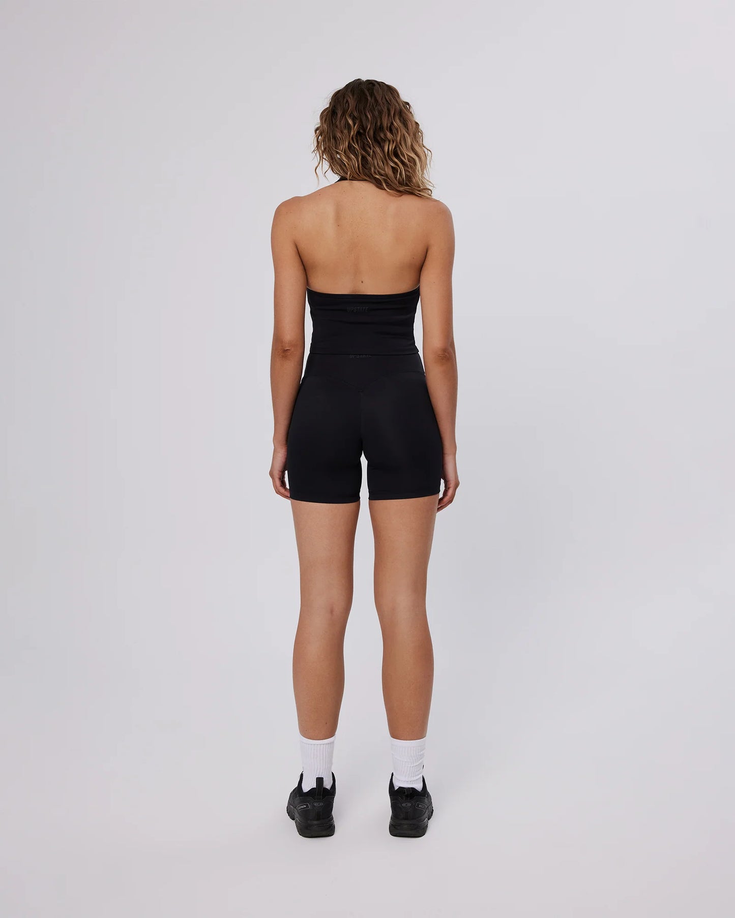 Contour + Halter Neck Tank - Black